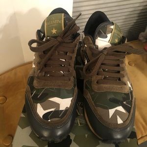Valentino camo sneakers.